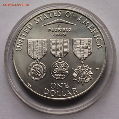 США. 1 доллар 1994. Мемориал. Серебро. - 2