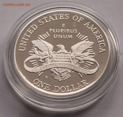 США. 1 доллар 2001. Капитолий. Серебро. - 7