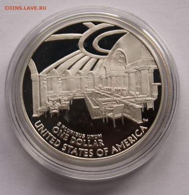 США. 1 доллар 2005. Джон Маршалл. Серебро. - 5