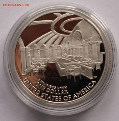 США. 1 доллар 2005. Джон Маршалл. Серебро. - 4