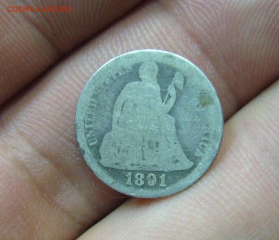 10 центов 1891 + восточная монета - серебро - 18-04-17 - 33