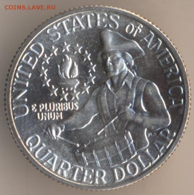 Quarter dollar liberty 1776-1976 перевертыш оценка - 49