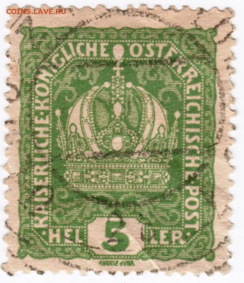 Марка. Старая Австрия.  5 геллер 22.04.17 г. в 23.00 - Scan-170415-0017