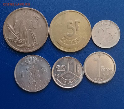 6 монет Бельгии,до 18.04. - 20170331_171636