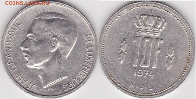 22:00 - 10 франков 1974 г.