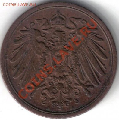 Германия 2 пфеннига 1911А до 11.02 21.00мск - Германия 2 пфенниг 1911А-2