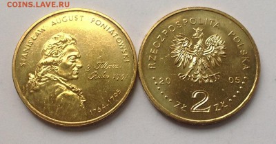 Монеты евро и др. Новинки 2018 Испания - 2005 Понятовский