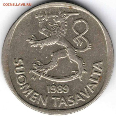 Финляндия 1 марка 1989 г. до 24.00 23.04.17 г. - заграница27