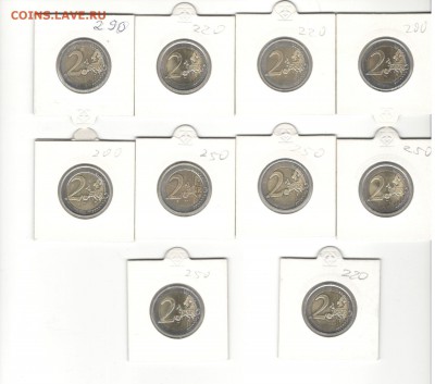 10 юбилейных двушек. Предпродажная. - Евро 2