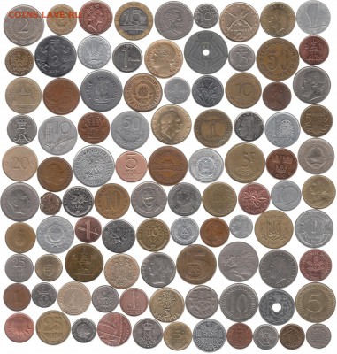 Иностранные монеты 95 шт. до 22.03 в 22.00 - 1
