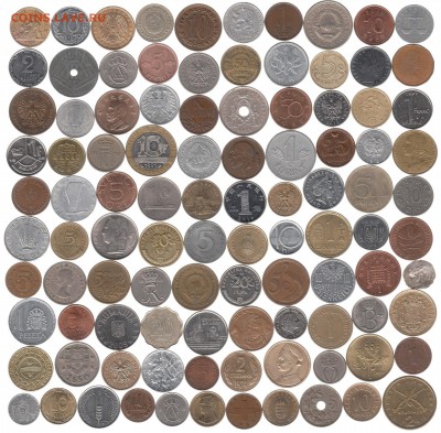 Иностранные монеты 101 шт. до 22.04 в 22.00 - 2