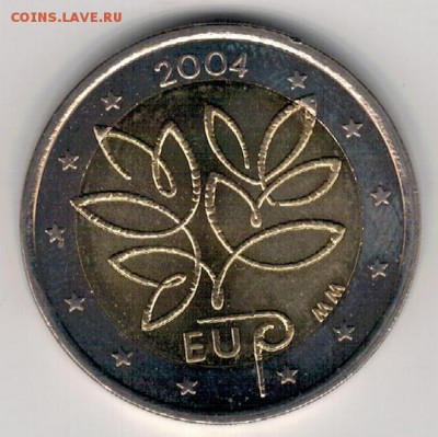 Финляндия 2€ 2004 Евросоюз до 24.04.2017 в 22.00мск (Д819) - 4-ф