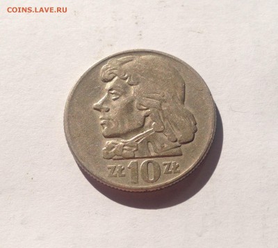 10 злотых Польша , Костюшко , 1960г. , до 25.04.17г. - 10зл.костюшко