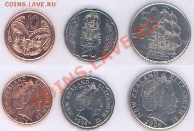 №10-3 мон. Н.Зеландии (50,20,10 центов) до 16.02.11 22-00 - 10- Н.Зеландия