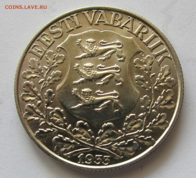 ЭСТОИЯ 1 крона 1933. ЛИРА. Серебро. Предпродажная. - 016.JPG