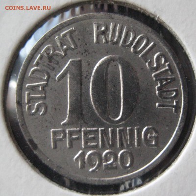 Нотгельд 10 пф. 1920, Rudolstadt, до 22.00 25.04. - IMG_6932.JPG