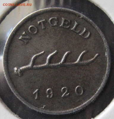 Нотгельд 1 пф. 1920, Mergentheim, до 22.00 25.04. - IMG_6938.JPG