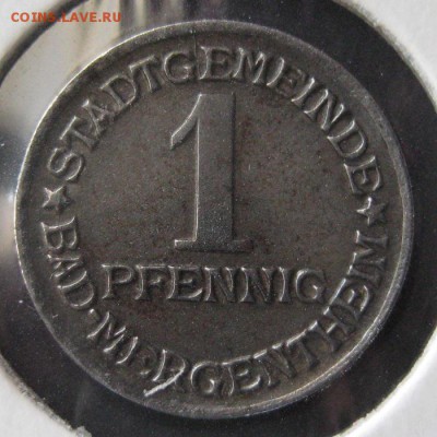 Нотгельд 1 пф. 1920, Mergentheim, до 22.00 25.04. - IMG_6939.JPG