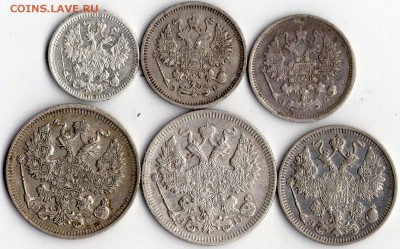 билон 1884-1913гг 6шт до 23.04.17 в 22.00 мск - img117