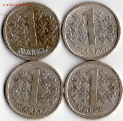 Финляндия 1 маркка 1964-67г до 23.04.17 в 22.00 мск - марка 64.72