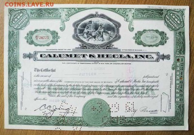 Акции США 1961 - лицо. - Акции_США-1961_15_лицо.JPG