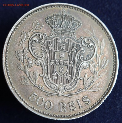 С 1 руб. ПОРТУГАЛИЯ 500 рейс 1908г. ЭММАНУЭЛЬ -II  до 26.04. - IMG_6008.JPG