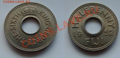 2 пенни 1952 Георг VI до 14.02.11 в 22.30 М - фиджи 1-2