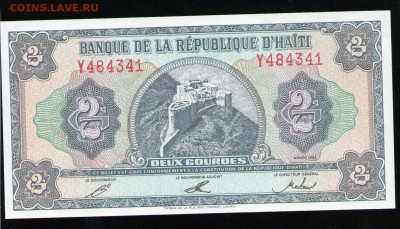 ГАИТИ 2 ГУРДА 1992 UNC ДО 29.04 22:00 МСК - 11 001