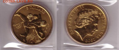Австралия 5$ долларов 2000 Греко-римская борьба - греко-римская.JPG