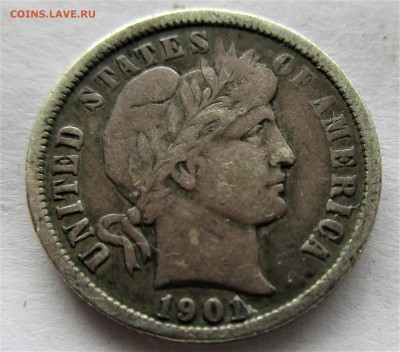 США 5 центов 1896 + БАРБЕР дайм 1901 О. Серебро. ОЦЕНКА. - 010.JPG