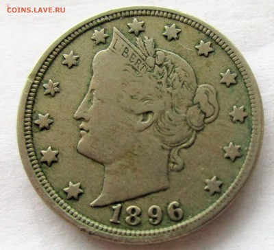 США 5 центов 1896 + БАРБЕР дайм 1901 О. Серебро. ОЦЕНКА. - 014.JPG