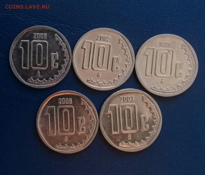 10 сентаво (5 шт.) Мексика,до 26.04. - 20170404_200146