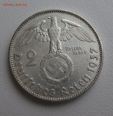 С 1 рубля Германия 2 марки 1937г до 27.04. 22-00мск - 2