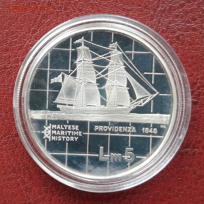 Мальта 5 лир 1984 пруф корабль "providenza" до 30.03 22:00 - 20170425_145029