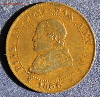 С 1 РУБ. ПАПСКАЯ ОБЛАСТЬ  1 сольдо 1866г.ПАПА ПИЙ IX до 1.5 - IMG_6133.JPG