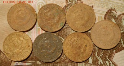 Ранний СССР.1 копейка.7 шт. до29.04.2017г. в 22--00 мск. - 100