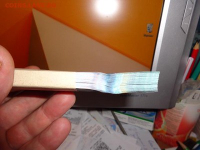 Корешок 100 рублей 2014 г Сочи замещение Аа - DSC00050.JPG