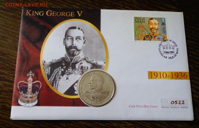 ГИБРАЛТАР - ГЕОРГ V Дом Виндзор КОНВЕРТ до 2.05, 22.00 - Гибралтар - крона Георг V Дом Виндзор конверт