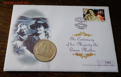 о.МЭН - 100 л королеве-матери КОРОЛЕВСКИЕ ДЕТИ 2.05, 22.00 - о.Мэн - крона 100 лет королеве-матери Елизавета и Маргарита конверт