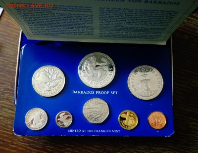БАРБАДОС - шикарный набор 1976 коробка до 2.05, 22.00 - Барбадос набор в коробке_1