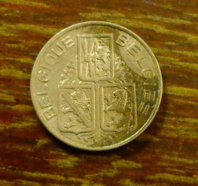 БЕЛЬГИЯ - ЛЕВ до 2.05, 22.00 - Бельгия 1 фр Лев_1 1939