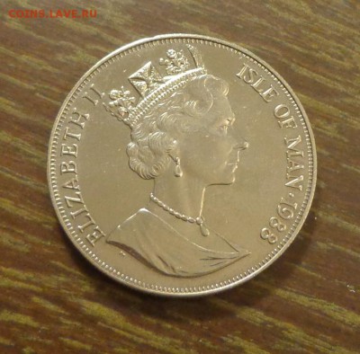 о.МЭН - крона КОШКА 1988 г. до 2.05, 22.00 - о-в Мэн 1 крона 1988 Кошка_2