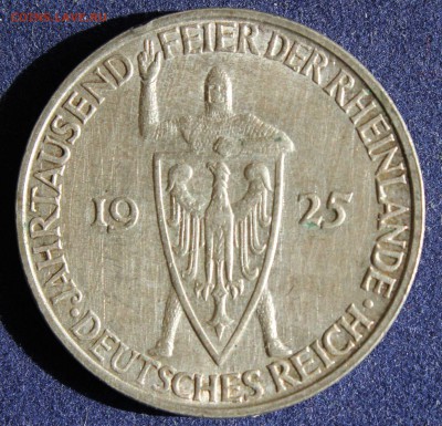 С 1 РУБ. ВЕЙМАР 3 марк 1925г."D" 1000 лет РЕЙЛАНДУ до 2.05. - IMG_6090.JPG