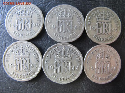 6 шестипенсовых монет Англии, 1939-1945. До 22 апреля - IMG_5224.JPG
