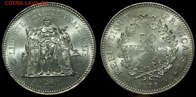 Франция - 50 франков 1977г. UNC ---02-05-17 в 22-00--- - 50франков1977_1_1