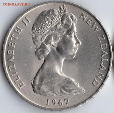Н.Зеландия 1 доллар  1967г до 30.04.17.в22-00мск. - 1доллар67г2