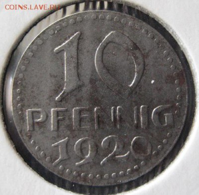 Нотгельд 10 пф. 1920, Bremen, до 22.00 2.05. - IMG_6963.JPG