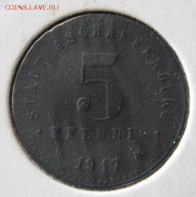 Нотгельд 5 пф. 1917, Aschaffenburg, до 22.00 2.05. - IMG_6969.JPG