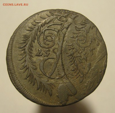 2 копейки 1757 перечекан + двойной удар - 5к2