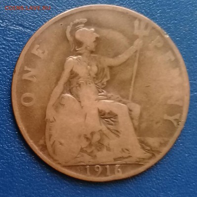 1 пенни 1916,Великобритании,до 02.05. - 20170428_182329